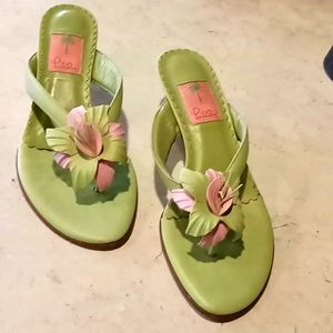 Lilly Pulitzer size 8, 2" heels sandals